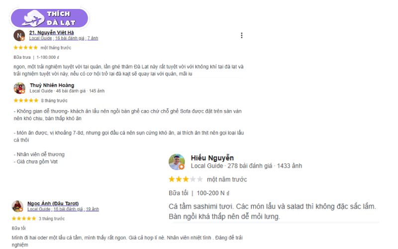 Quán Cá tầm Xe Lửa Đà Lạt lẩu cá tươi phục vụ bằng xe lửa mini 24 cá tầm xe lửa đà lạt