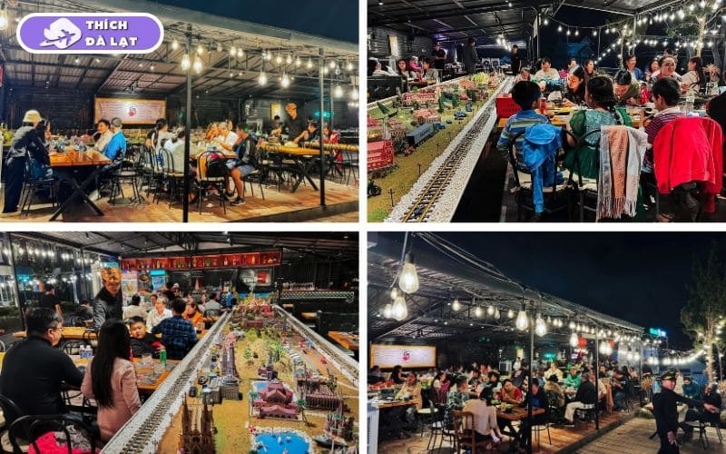 Quán Cá tầm Xe Lửa Đà Lạt lẩu cá tươi phục vụ bằng xe lửa mini 15 cá tầm xe lửa đà lạt