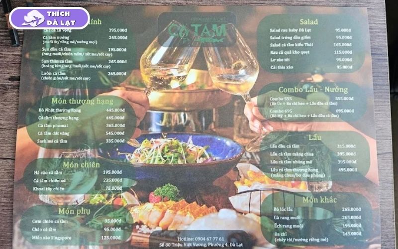 Quán Cá tầm Xe Lửa Đà Lạt lẩu cá tươi phục vụ bằng xe lửa mini 18 cá tầm xe lửa đà lạt