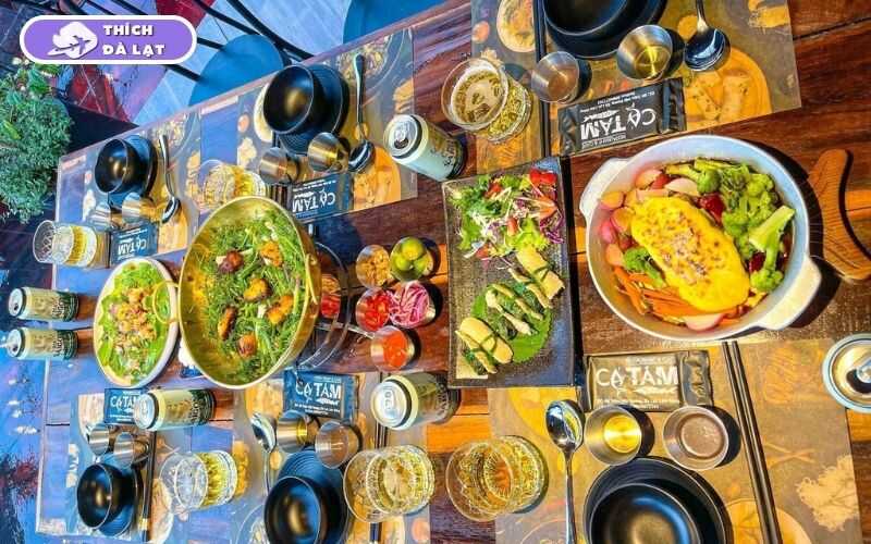 Quán Cá tầm Xe Lửa Đà Lạt lẩu cá tươi phục vụ bằng xe lửa mini 22 cá tầm xe lửa đà lạt