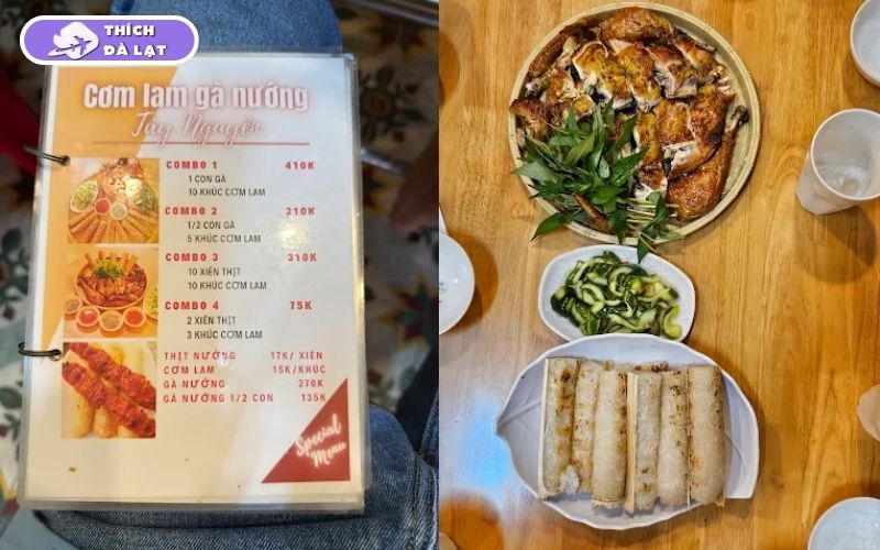 Quán Cơm lam gà nướng Tây Nguyên món ngon giá hợp lý ở trung tâm 8 cơm lam gà nướng tây nguyên