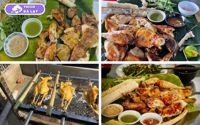 Quán gà nướng cơm lam Cô Sinh gà mắc mật thơm than hồng 9 gà nướng cơm lam cô sinh