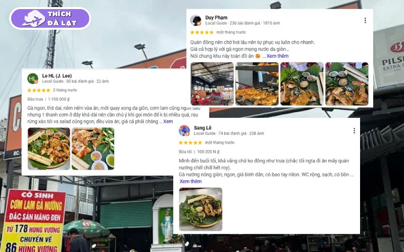 Quán gà nướng cơm lam Cô Sinh gà mắc mật thơm than hồng 10 gà nướng cơm lam cô sinh