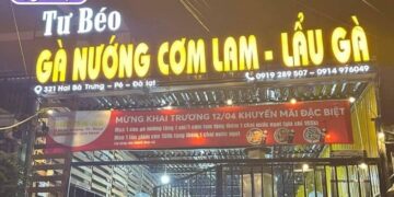 gà nướng cơm lam tư béo