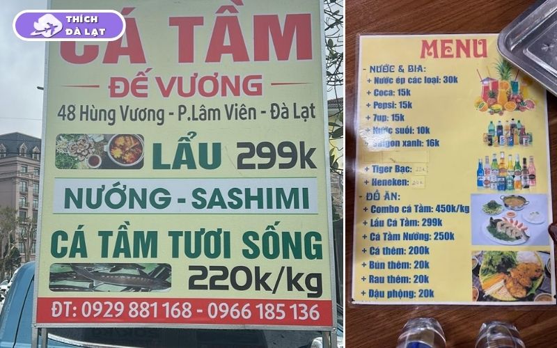 Quán Lẩu cá tầm Đế Vương Lâm Đồng lẩu cá tươi chuẩn vị Đà Lạt 10 lẩu cá tầm đế vương lâm đồng