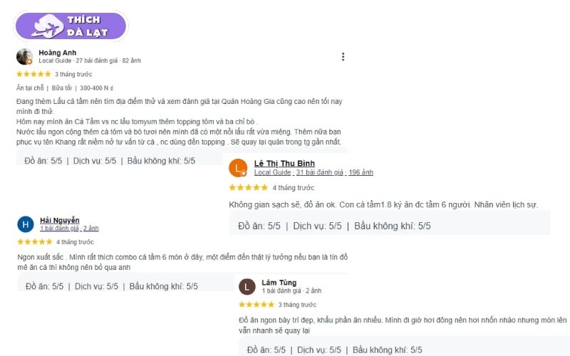 Quán Lẩu cá tầm Hoàng Gia cá tầm tươi 6 món trứ danh Đà Lạt 39 lẩu cá tầm hoàng gia