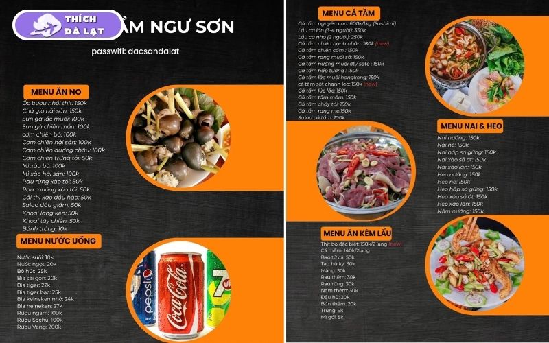 Quán Lẩu cá tầm Ngư Sơn vị lẩu thanh ngọt hợp trời Đà Lạt 12 lẩu cá tầm ngư sơn