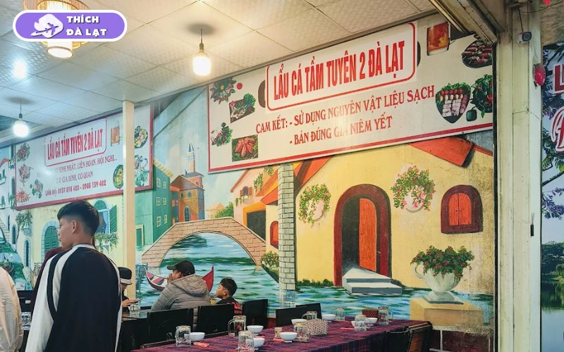 Quán Lẩu cá tầm Tuyên 2 nước lẩu thanh cá tươi chuẩn Đà Lạt 10 lẩu cá tầm tuyên 2