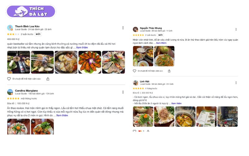 Quán Lẩu cá tầm Tuyên 2 nước lẩu thanh cá tươi chuẩn Đà Lạt 11 lẩu cá tầm tuyên 2