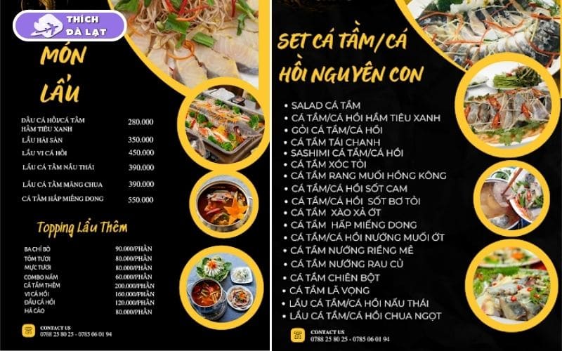 Nhà hàng cá tầm cá hồi Đà Lạt - Chivo với hơn 150 món đặc sắc 26 nhà hàng cá tầm cá hồi đà lạt - chivo