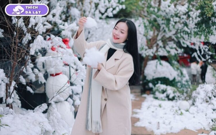 quán cafe trang trí noel ở đà lạt