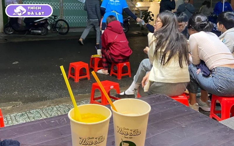 Sữa đậu nành Hoa Sữa quán sữa nóng lâu năm gần chợ Đà Lạt 10 sữa đậu nành hoa sữa