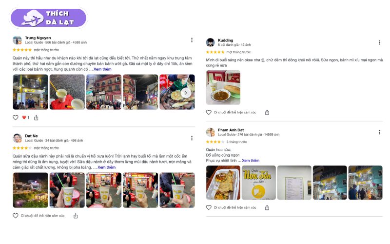 Sữa đậu nành Hoa Sữa quán sữa nóng lâu năm gần chợ Đà Lạt 11 sữa đậu nành hoa sữa