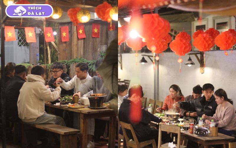 Tiệm ăn Bên Ga Tàu quán lẩu nướng ấm áp gần ga Đà Lạt yên tĩnh 10 tiệm ăn bên ga tàu