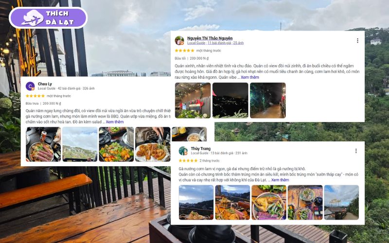 Tiệm gà Lưng Chừng Đồi gà nướng cơm lam view đồi thoáng mát 10 tiệm gà lưng chừng đồi