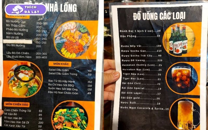 Quán bò tơ Nhà Lồng Đà Lạt quán ăn tối được yêu thích 8 bò tơ nhà lồng