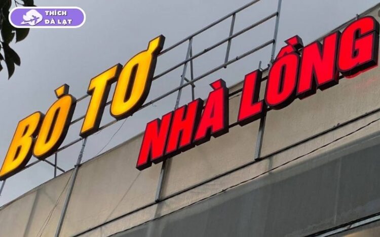 Quán bò tơ Nhà Lồng Đà Lạt quán ăn tối được yêu thích 6 bò tơ nhà lồng