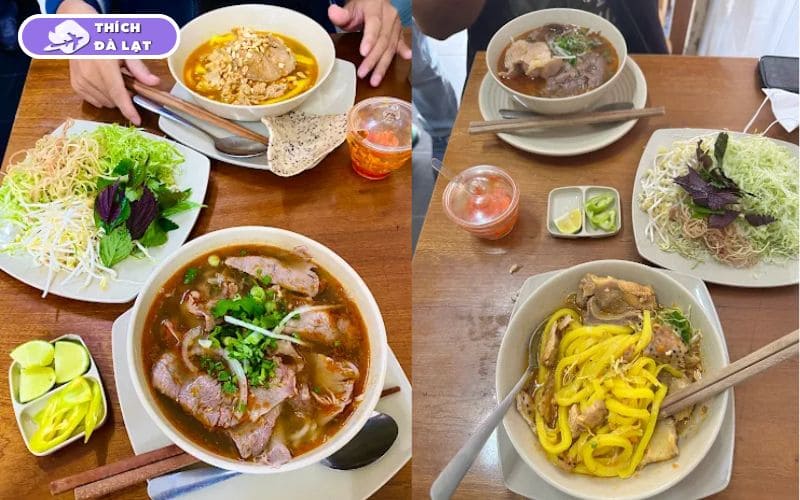 Quán bún bò Anh Anh Đà Lạt tô đầy topping nước dùng thơm 13 bún bò anh anh đà lạt