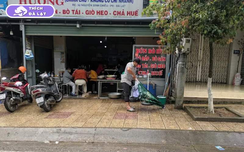 Quán Bún bò Hương Đà Lạt quán bún quen của dân địa phương 11 bún bò hương đà lạt
