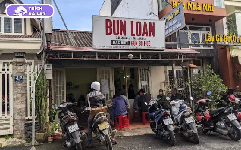 Quán Bún bò Loan Đà Lạt bún bò giò to nước dùng thanh ngọt 11 bún bò loan đà lạt