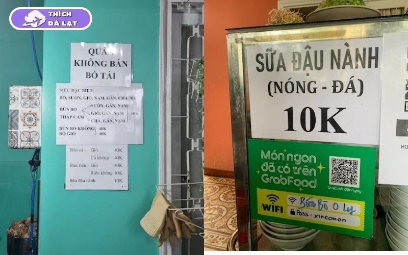 Quán bún bò O Ly Đà Lạt quán bún bò ăn sáng gần trung tâm 8 bún bò o ly đà lạt
