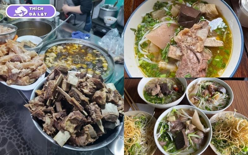 Quán bún bò O Ly Đà Lạt quán bún bò ăn sáng gần trung tâm 9 bún bò o ly đà lạt