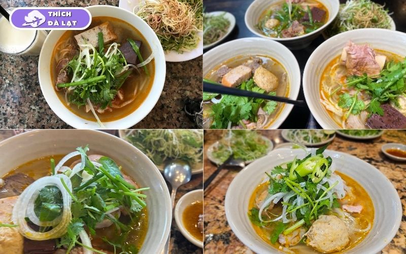 Quán Bún bò Thiên Trang Đà Lạt tô lớn rau nhiều ăn no buổi sáng 9 bún bò thiên trang đà lạt