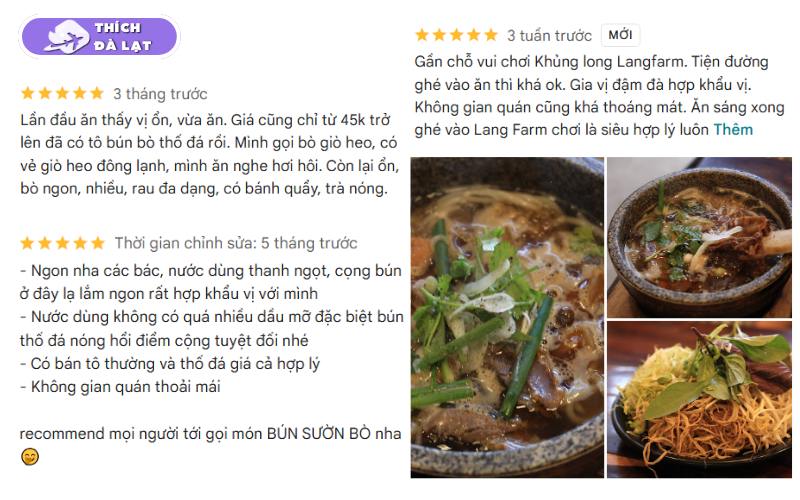 Quán Bún bò thố đá Cát Mộc Trân sườn bò to nước lèo đậm đà 10 bún bò thố đá cát mộc trân