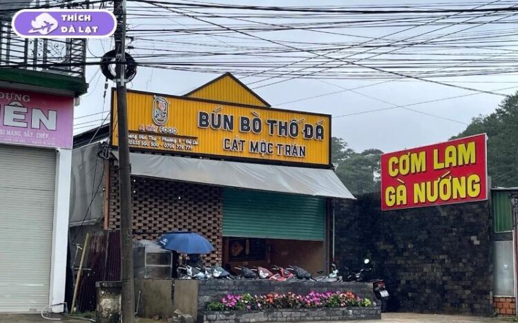 bún bò thố đá cát mộc trân