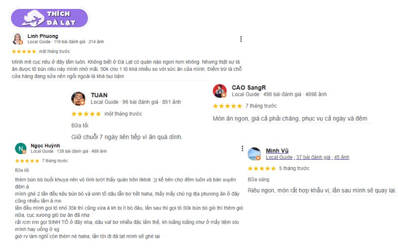 Quán bún bò Tuyết Đà Lạt bún bò Huế đậm đà mở cửa 24 giờ 16 bún bò tuyết đà lạt