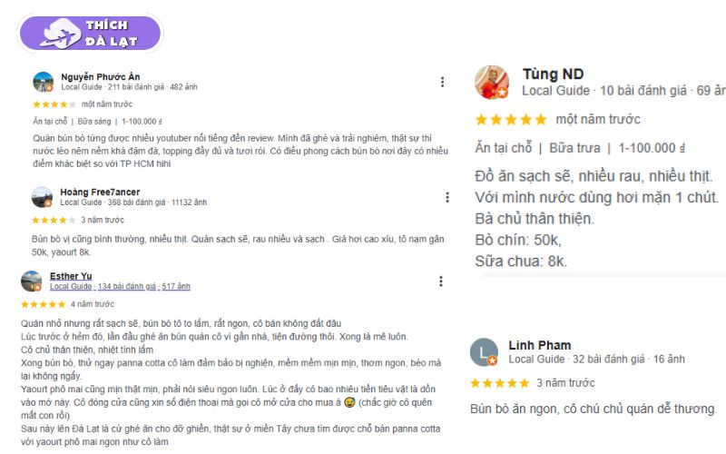 Quán bún bò Vy Vy Đà Lạt tô bún bò nóng hổi giá cực bình dân 18 bún bò vy vy đà lạt