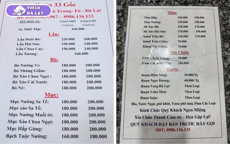 Quán lẩu bò 33 Đà Lạt bình dân đông khách buổi tối 8 lẩu bò 33 đà lạt