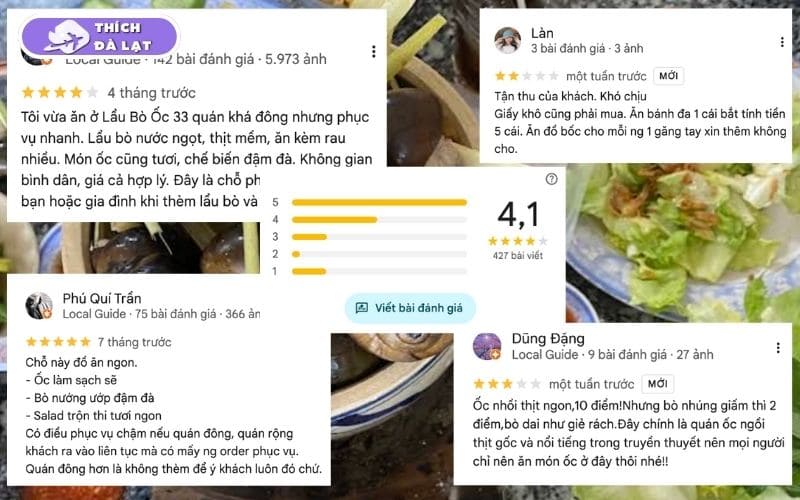 Quán lẩu bò 33 Đà Lạt bình dân đông khách buổi tối 10 lẩu bò 33 đà lạt