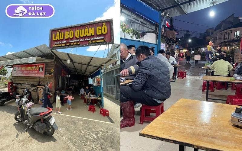 Quán lẩu bò Ba Toa quán gỗ hơn 30 năm đông khách tại Đà Lạt 7 lẩu bò ba toa quán gỗ