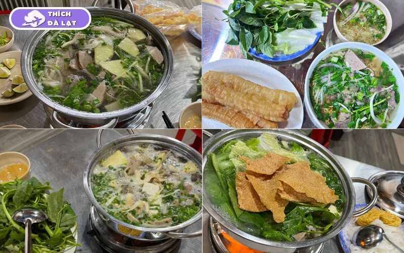 Quán lẩu bò Gia Lâm Đà Lạt nước lèo ngọt topping nhiều 9 lẩu bò gia lâm đà lạt