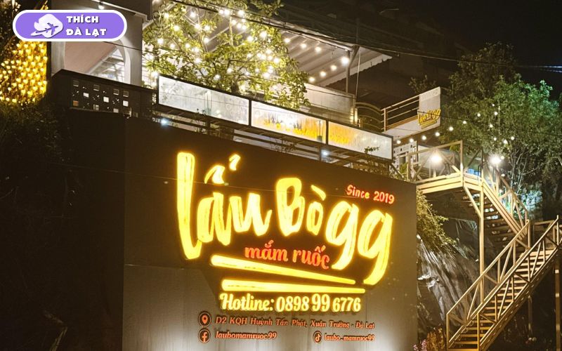 Quán lẩu bò mắm ruốc 99 Đà Lạt hương thơm nồng ăn rất cuốn 13 lẩu bò mắm ruốc 99