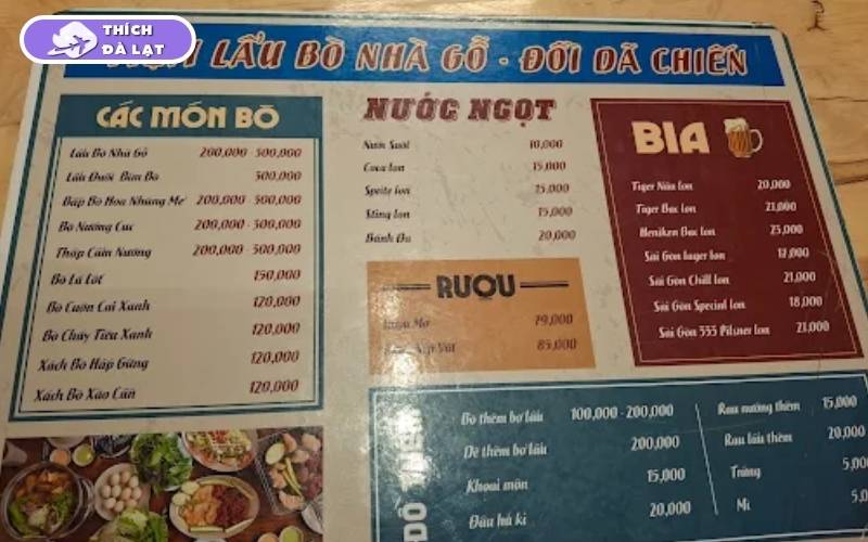 Quán lẩu bò Nhà Gỗ Đà Lạt hấp dẫn với nồi lẩu đầy đặn, đậm đà 8 lẩu bò nhà gỗ đà lạt
