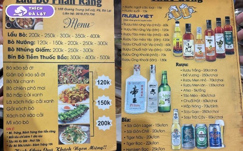 Quán lẩu bò Phan Rang Quang Trung Đà Lạt cay ngon đúng vị 8 lẩu bò phan rang quang trung