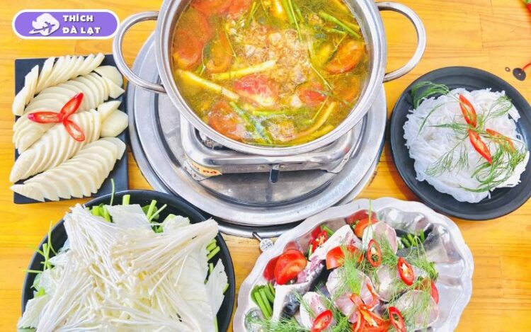 lẩu cá tầm đà lạt