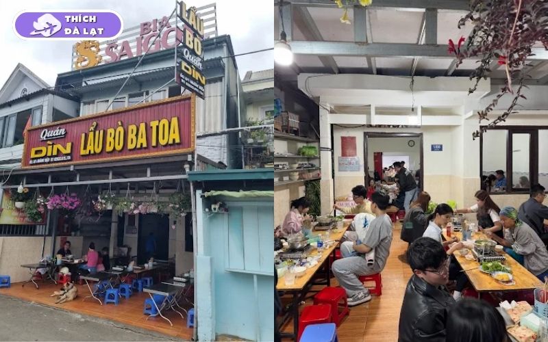 Quán lẩu bò Dìn nổi tiếng với nồi lẩu đầy đặn giá siêu mềm 8 quán lẩu bò dìn