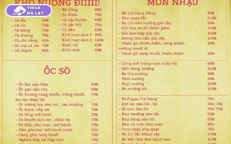 Quán nhậu Bia Khô Mực Đà Lạt xứng danh điểm lai rai đúng chất 13 bia khô mực đà lạt
