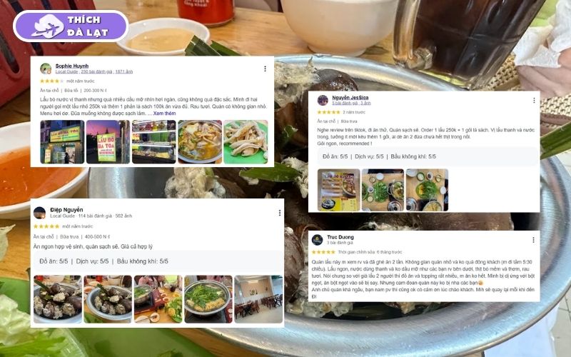 Quán lẩu bò Ba Toa Since 1996 Đà Lạt thương hiệu lâu đời 10 lẩu bò ba toa since 1996