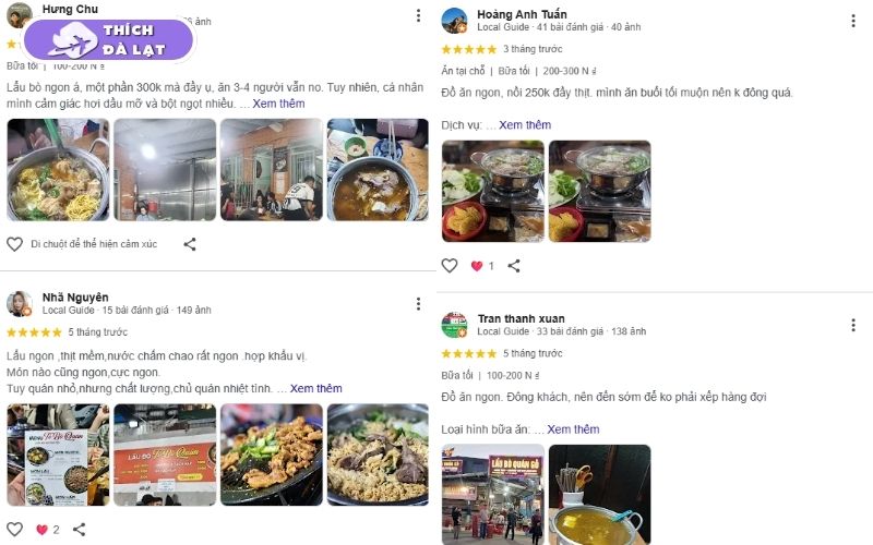 Lẩu bò Ba Toa Tô Bò Quán quán ngon được nhiều người biết ở Đà Lạt 10 lẫu bò ba toa tô bò quán