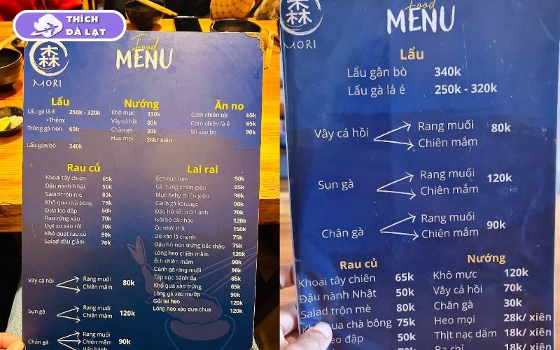 Checkin quán nhậu Mori Đà Lạt – Món ngon, giá cả hợp lý 10 quán nhậu mori