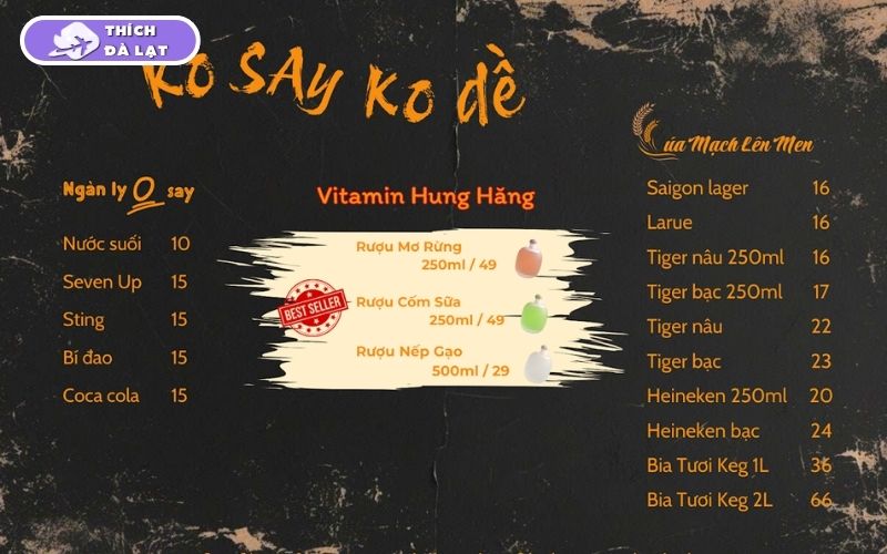 Tiệm Nhậu Gốm Xưa Đà Lạt quán nhậu dễ ghé, dễ ngồi mỗi tối 11 tiệm nhậu gốm xưa