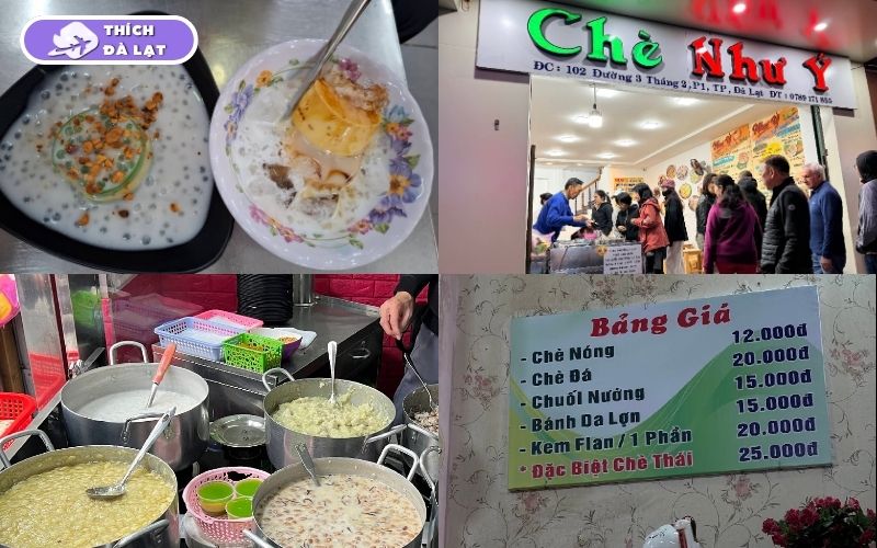 Các quán chè ngon Đà Lạt thu hút khách, chuẩn vị hấp dẫn 12 quán chè ngon đà lạt