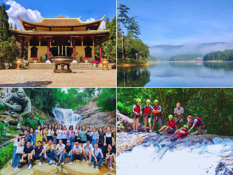 Khám Phá Đà Lạt Hấp Dẫn: Trọn Gói Tour Sài Gòn Đà Lạt 2 Ngày 1 Đêm Từ A Đến Z 7 Thiền viện Trúc Lâm, Hồ Tuyền Lâm và Thác Datanla